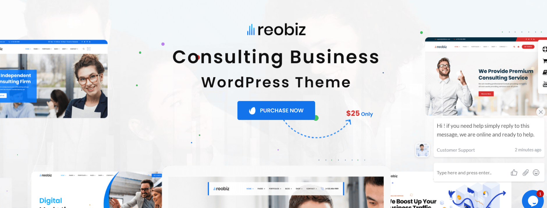 Reobiz | Business Focused WP Theme
