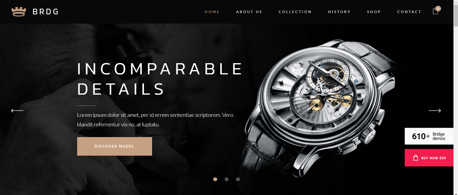 BRDG - Best theme for sale of watches